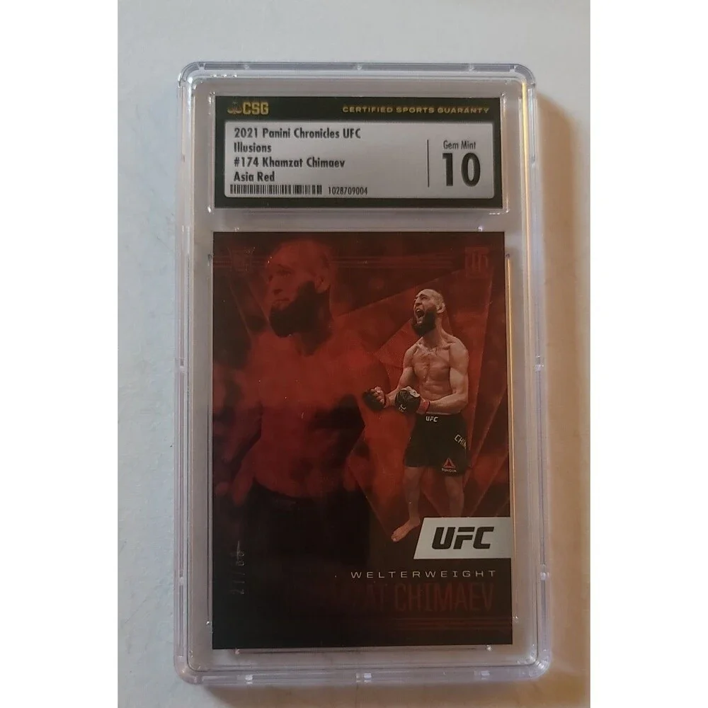 2021 Panini Chronicles UFC - Illusions Khamzat Chimaev #174 Red /149 (RC)